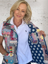 Quilt vest vintage "rail fence"